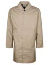 Barbour Structured Coat With Long Sleeves And Side Pockets In Grigio