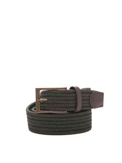 Barbour Rope Belt In Green