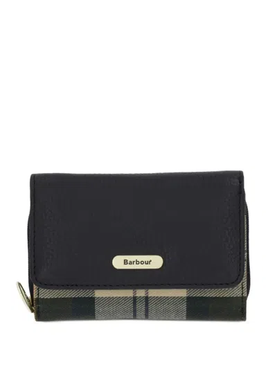 Barbour Rosa Check Trim Wallet In Black