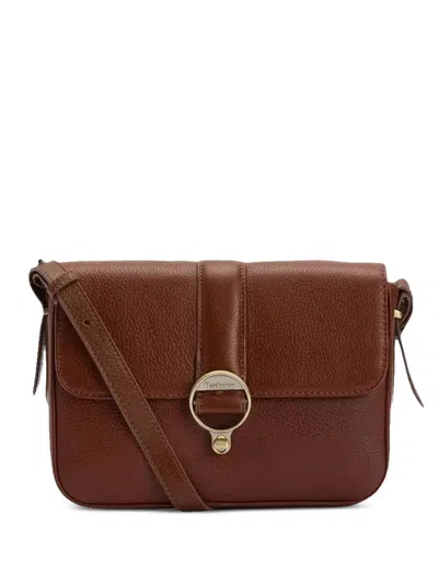 Barbour Rosa Womens Leather Crossbody Bag In Brown