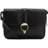 Barbour Rosa Leather Crossbody Bag In Black