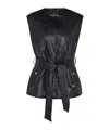 Barbour Riley Leather Jacket In Black