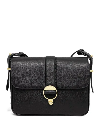 Barbour Rosa Lether Crossbody Bag In Black