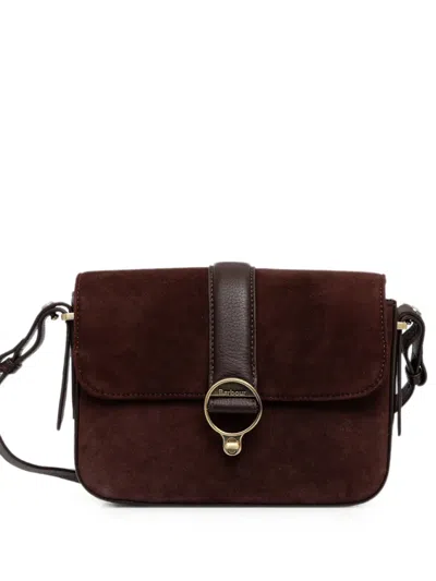 Barbour Rosa Suede Cross Body Bag In Brown