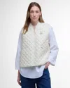 Barbour Quilted Zip-front Gilet In Neutral