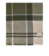 Barbour Rosefield Green And Beige Scarf In Green
