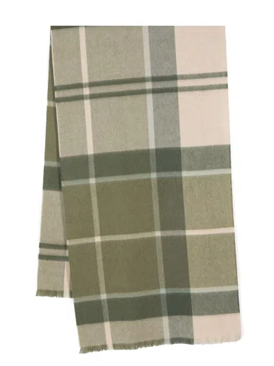 Barbour Rosefield Scottish Wool Scarf In Green