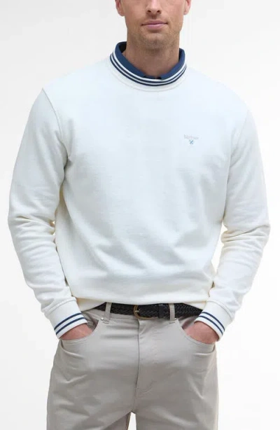 Barbour Rosford Tipped Cotton Crewneck Sweatshirt