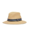 Barbour Men's Rothbury Summer Striped-trim Fedora Hat In Tan/classic