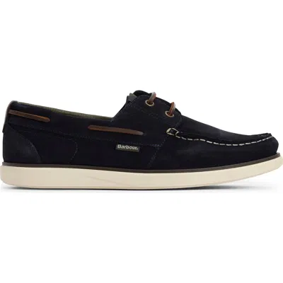 Barbour Rothley Boat Shoe In Black