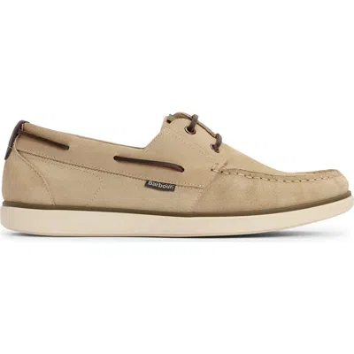 Barbour Rothley Boat Shoes In Brown