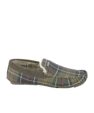 Barbour Round Head Slippers In Multi