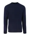 Barbour Checked-panel Crewneck Jumper In Blue