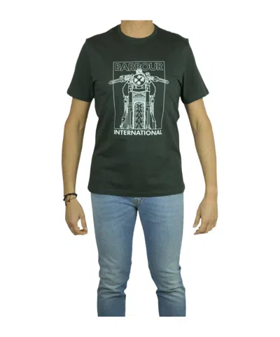 Barbour Round-necked T-shirt In Green