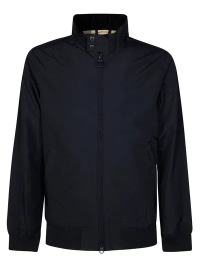 Barbour Royston Button Zip Bomber Jacket In Animal Print