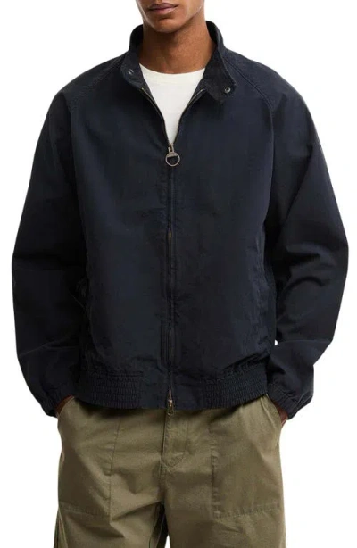 Barbour Royston Cotton Canvas Jacket In Blue