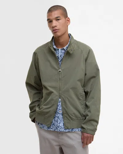 Barbour Royston Cotton Mens Casual Jacket In Green