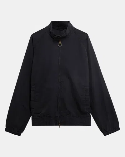 Barbour Royston Cotton Mens Casual Jacket In Blue