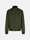 Barbour 'royston' Green Nylon Bomber Jacket In Green