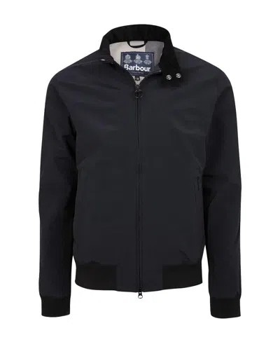 Barbour Royston High-neck Bomber Jacket In Black