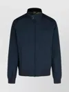 Barbour 'royston' Navy Waxed Cotton Bomber Jacket In Blue