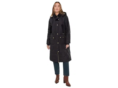 Barbour Rudson Quilted Jacket Women's Coat Black/ancient: 8, Polyester