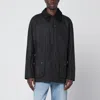 Barbour Ashby Waxed Cotton Jacket In Black