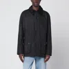 Barbour Ashby Waxed Cotton Jacket In Black