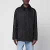 Barbour Ashby Waxed Cotton Jacket In Black