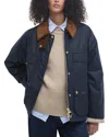 Barbour Ruth Waxed Cotton Jacket In Royal Navy/ancient