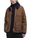 Barbour Ruth Corduroy Collar Jacket In Tan/dress Tartan
