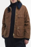 Barbour Ruth Corduroy Collar Jacket In Tan/dress Tartan