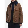 Barbour Ruth Corduroy Collar Jacket In Tan/dress Tartan