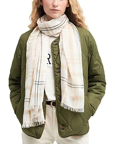Barbour Ryhope Check Scarf In Neutral