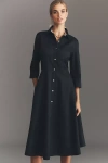 Barbour Waxed Saffron Midi Dress In Black