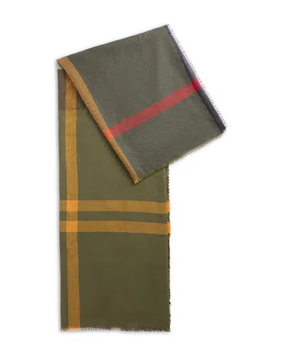 Barbour Saffron Scarf In Green