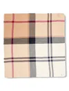 Barbour Saffron Tartan Fringed Scarf In Neutral