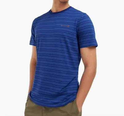 Barbour Sainton Stripe Tee In Inky Blue In Multi