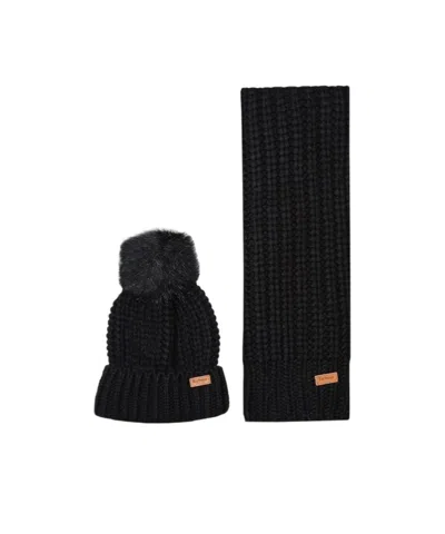 BARBOUR BARBOUR SALTBURN BEANIE  SCARF KNIT SET