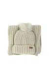 Barbour "saltburn" Beanie And Scarf Set
