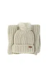 Barbour "saltburn" Beanie And Scarf Set