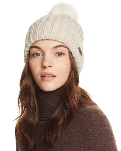 Barbour Saltburn Knit Beanie In Neutral