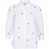 Barbour Sandridge Embroidered Button-up Shirt In White