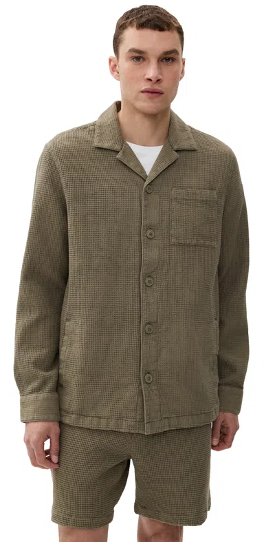 Barbour Sandwood Overshirt Light Moss In Green