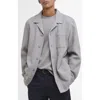 Barbour Sandwood Thermal Overshirt In Gray