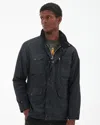 Barbour Sapper Regular Fit Weatherproof Waxed Cotton Jacket In Black