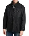 Barbour Winter Sapper Mens Wax Jacket In Black