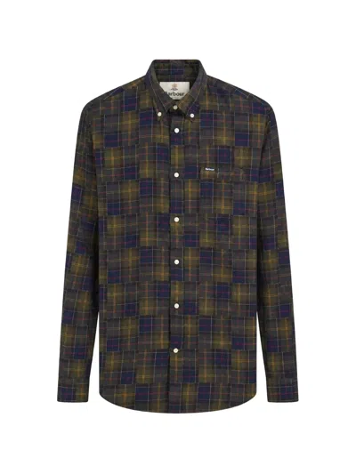 Barbour Sault Tailored Long-sleeved Shirt In Green