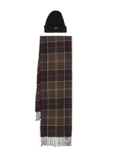 BARBOUR SCARF AND HAT SET