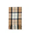 Barbour Sciarpa Stanway Hessian Navy Tartan In Brown